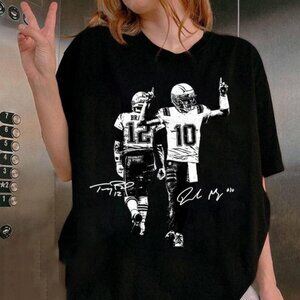 Drake Maye & Tom Signature Shirt – Football Y2K Rap Graphic Tee